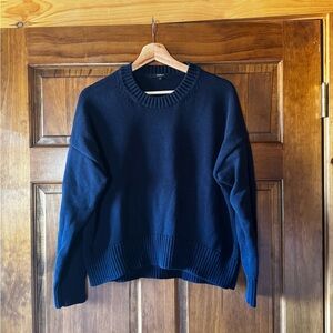 Quince Navy Blue Sweater